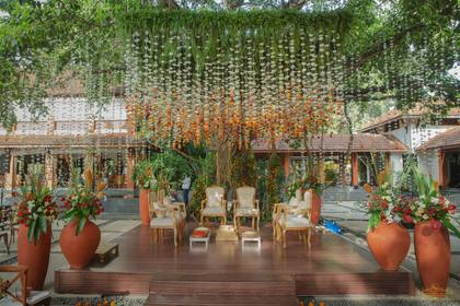 Mandap and Ceiling — Wedding decor — Alila Diwa Goa
